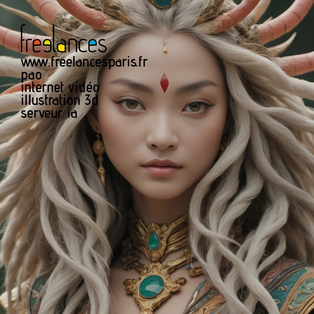 Pao mise en page internet vidéo illustration 3d serveur IA générative AI freelance paris studio de création magazines 8li18b80